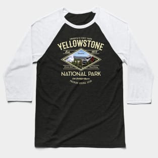 Old Faithful Yellowstone Baseball T-Shirt